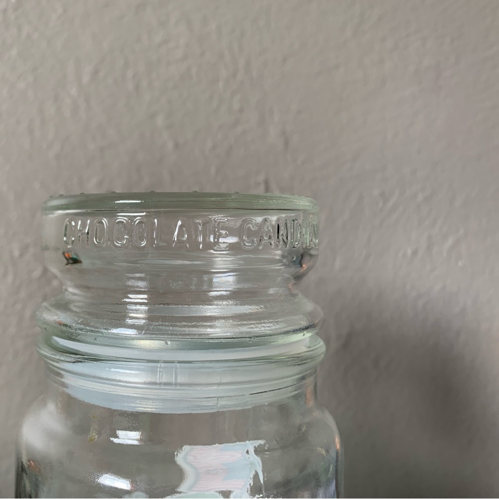 1984 M&M's Los Angeles Olympic Games Glass Candy Jar Collectable - Picture 5 of 7